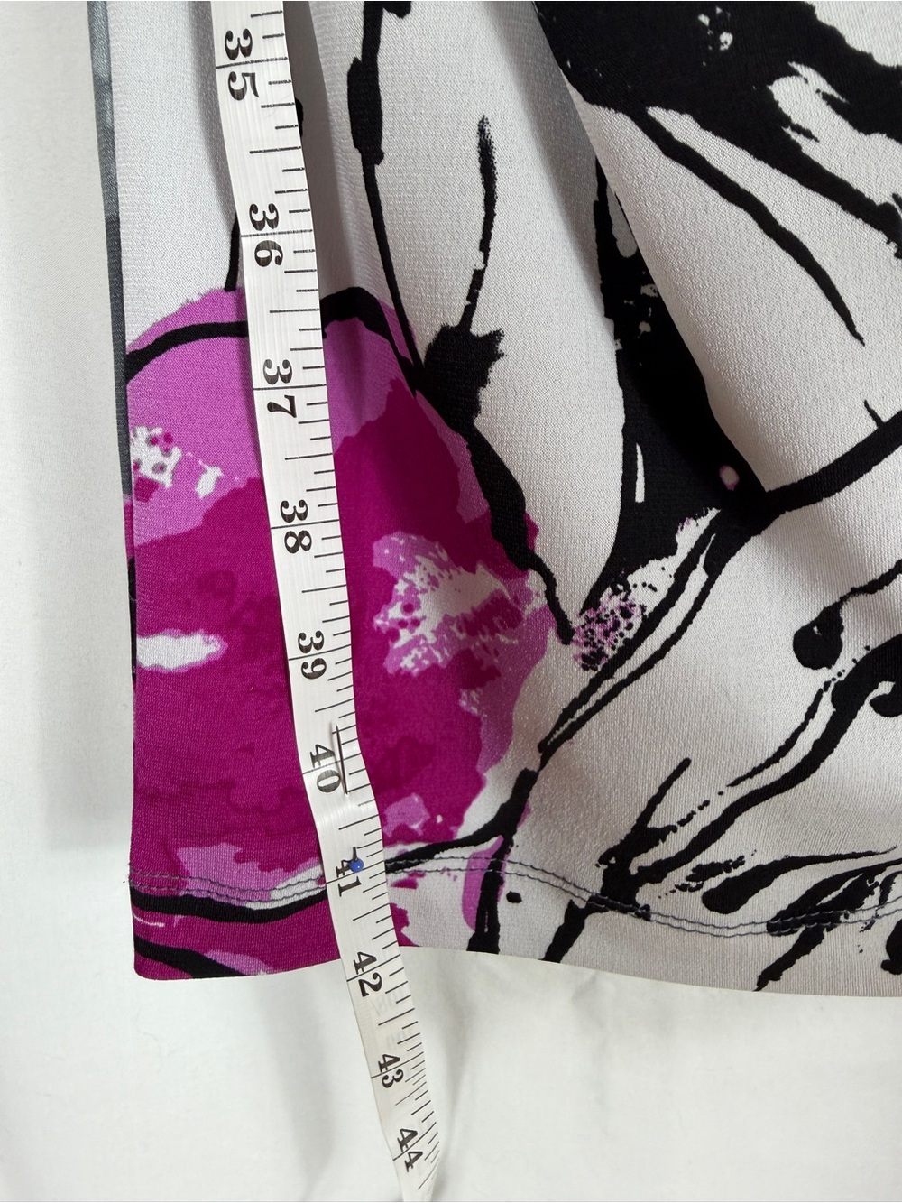 Ronni Nicole Floral Cowl Neck Sheath Dress in Fuchsia & Gray - Picture 7 of 7